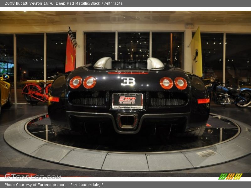 Deep Red Metallic/Black / Anthracite 2008 Bugatti Veyron 16.4