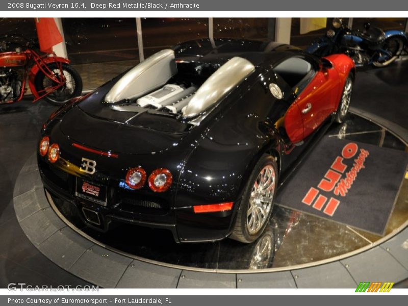 Deep Red Metallic/Black / Anthracite 2008 Bugatti Veyron 16.4