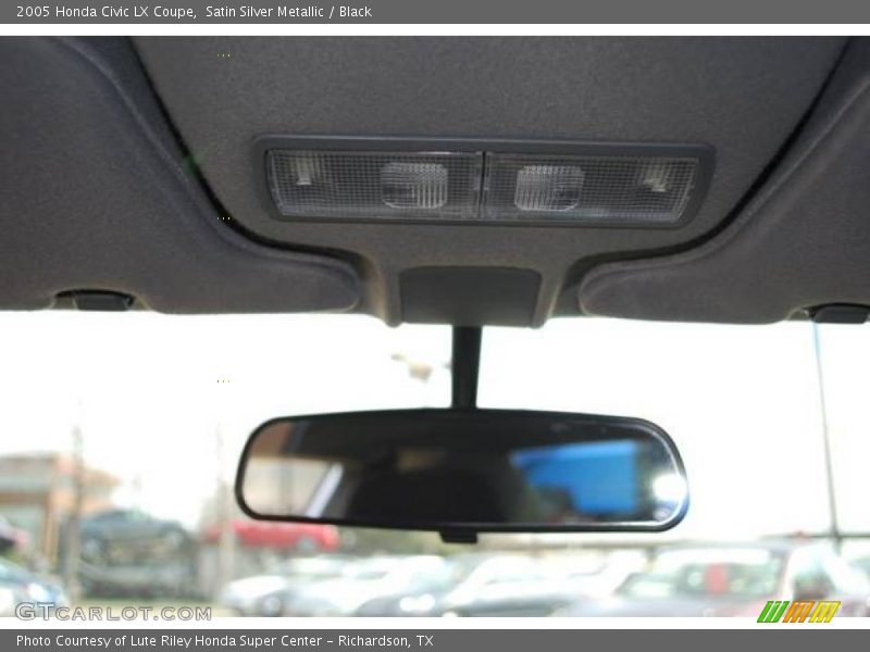 Satin Silver Metallic / Black 2005 Honda Civic LX Coupe