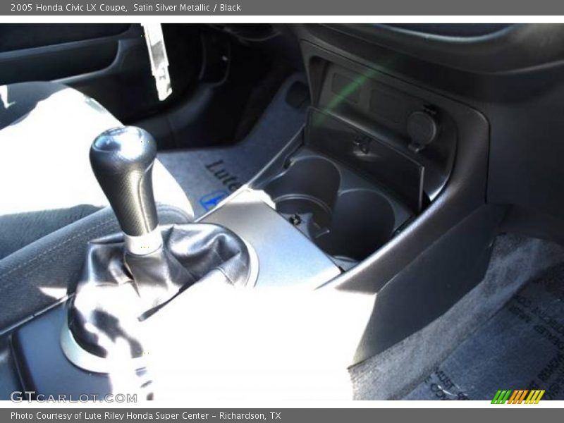 Satin Silver Metallic / Black 2005 Honda Civic LX Coupe