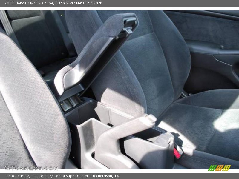 Satin Silver Metallic / Black 2005 Honda Civic LX Coupe
