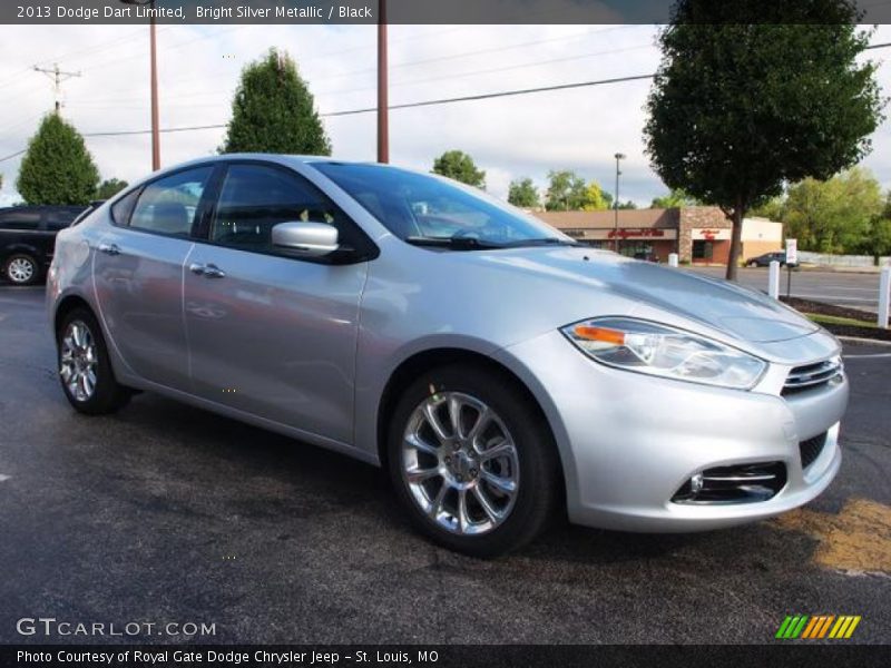 Bright Silver Metallic / Black 2013 Dodge Dart Limited