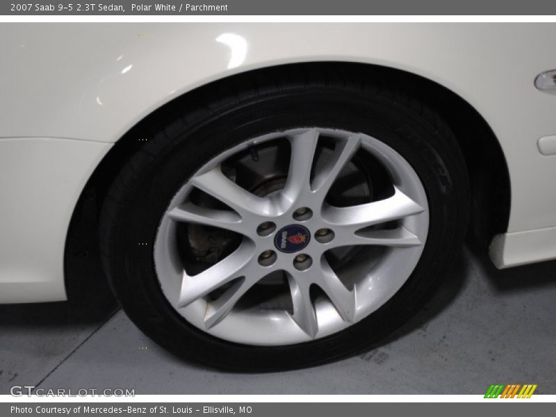 Polar White / Parchment 2007 Saab 9-5 2.3T Sedan