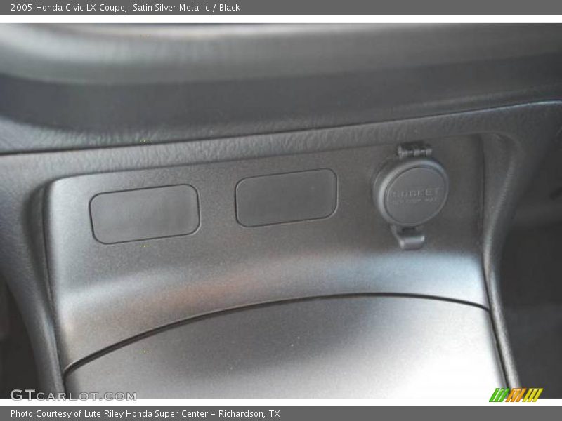 Satin Silver Metallic / Black 2005 Honda Civic LX Coupe