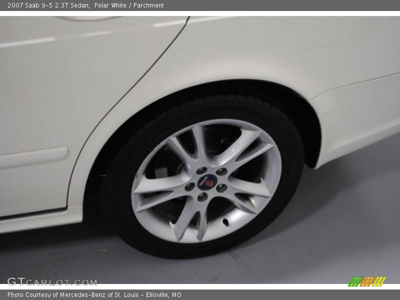 Polar White / Parchment 2007 Saab 9-5 2.3T Sedan
