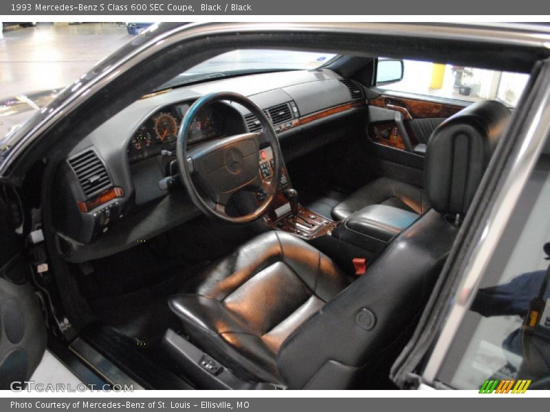  1993 S Class 600 SEC Coupe Black Interior