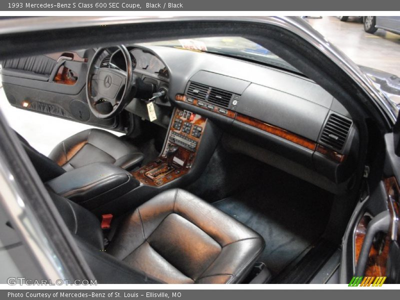  1993 S Class 600 SEC Coupe Black Interior