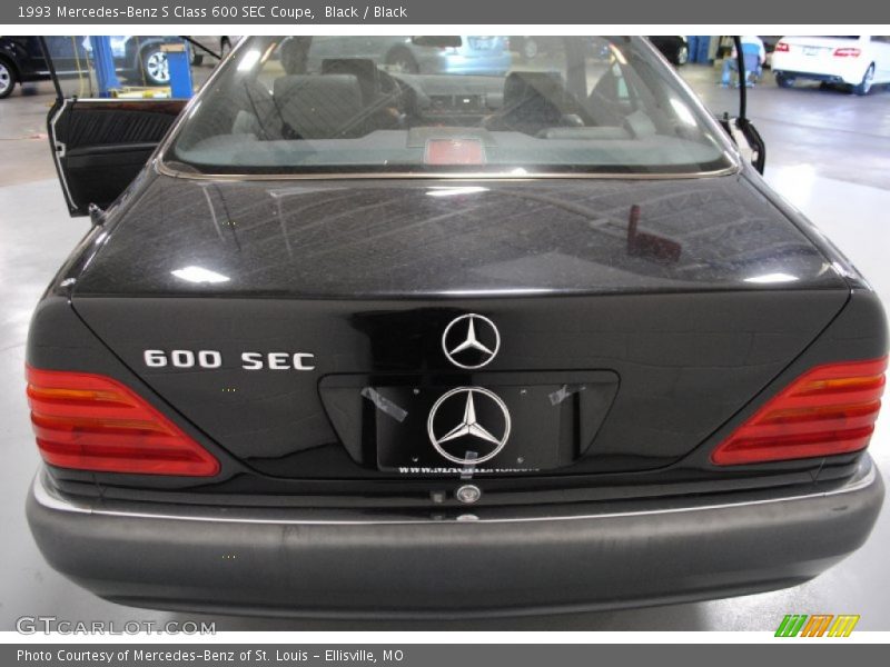 Black / Black 1993 Mercedes-Benz S Class 600 SEC Coupe