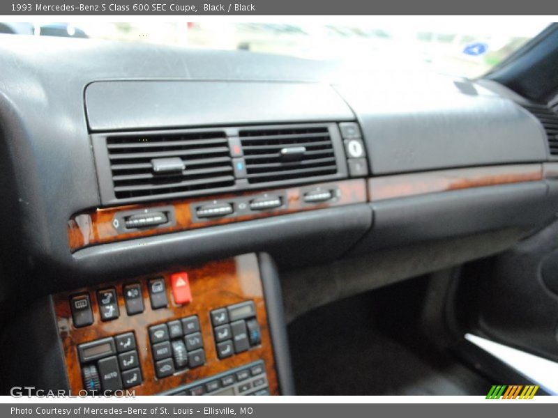 Black / Black 1993 Mercedes-Benz S Class 600 SEC Coupe