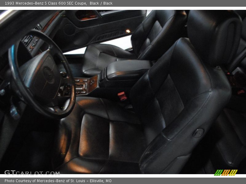 Black / Black 1993 Mercedes-Benz S Class 600 SEC Coupe