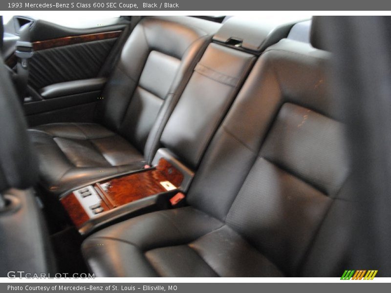 Rear Seat of 1993 S Class 600 SEC Coupe