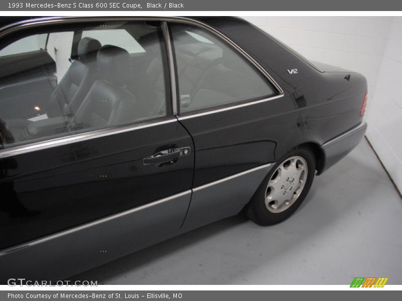 Black / Black 1993 Mercedes-Benz S Class 600 SEC Coupe