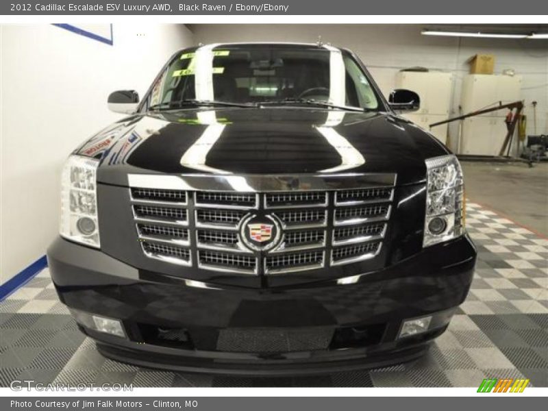 Black Raven / Ebony/Ebony 2012 Cadillac Escalade ESV Luxury AWD