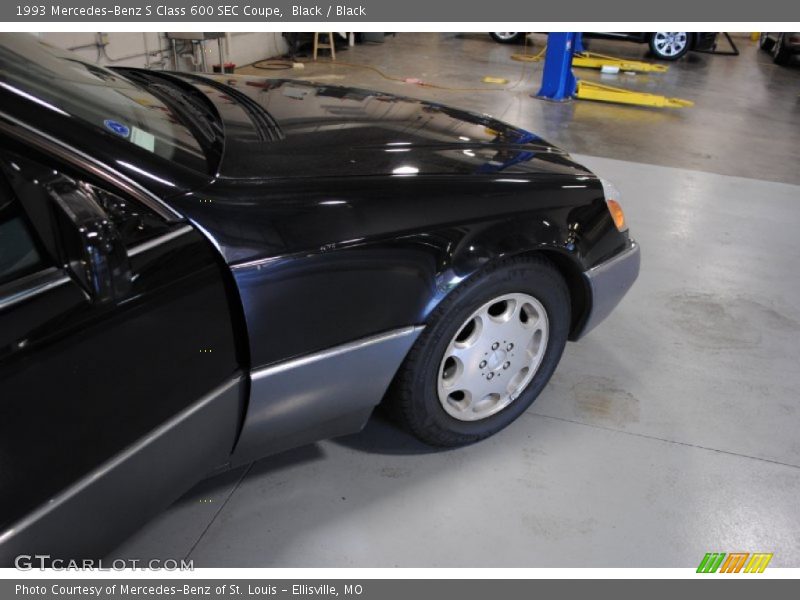 Black / Black 1993 Mercedes-Benz S Class 600 SEC Coupe