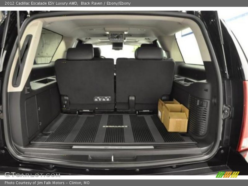 Black Raven / Ebony/Ebony 2012 Cadillac Escalade ESV Luxury AWD