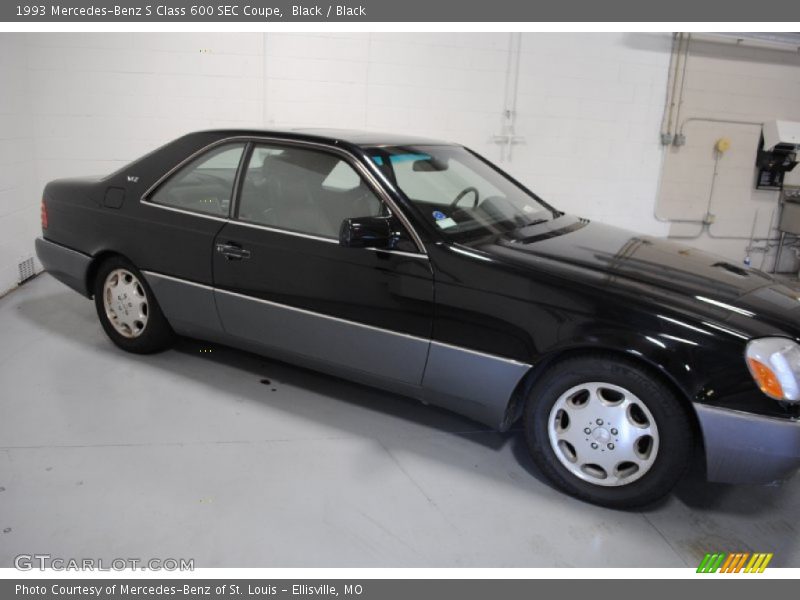 Black / Black 1993 Mercedes-Benz S Class 600 SEC Coupe