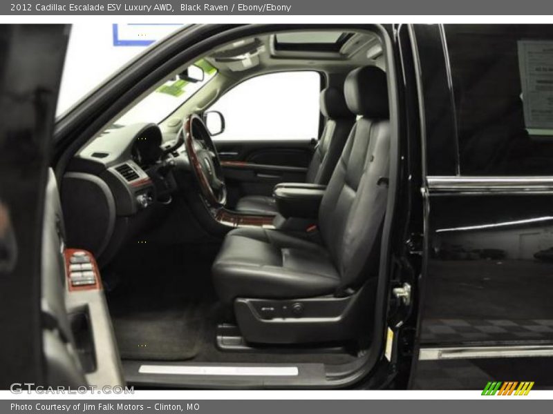 Black Raven / Ebony/Ebony 2012 Cadillac Escalade ESV Luxury AWD