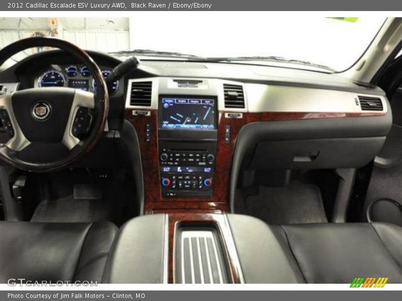 Black Raven / Ebony/Ebony 2012 Cadillac Escalade ESV Luxury AWD