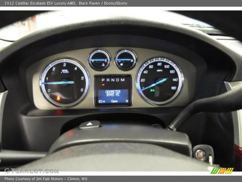 Black Raven / Ebony/Ebony 2012 Cadillac Escalade ESV Luxury AWD