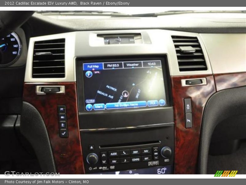 Black Raven / Ebony/Ebony 2012 Cadillac Escalade ESV Luxury AWD