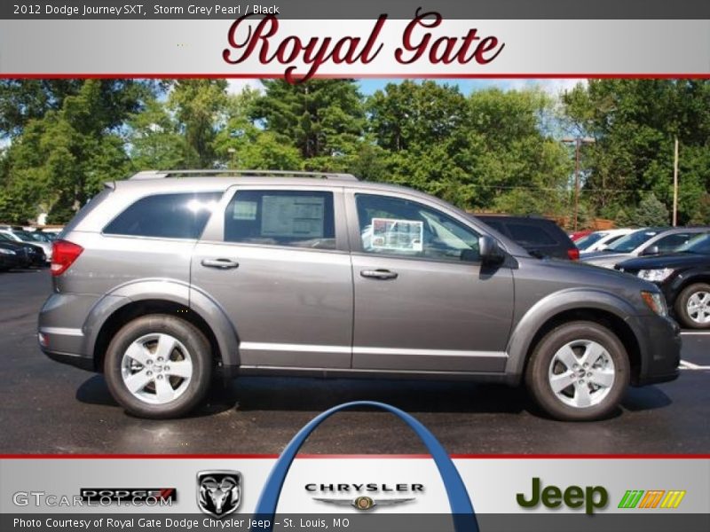 Storm Grey Pearl / Black 2012 Dodge Journey SXT