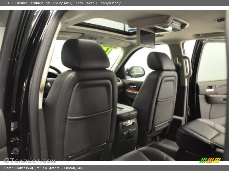 Black Raven / Ebony/Ebony 2012 Cadillac Escalade ESV Luxury AWD