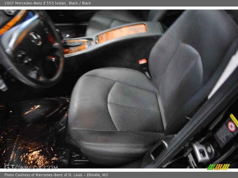 Black / Black 2007 Mercedes-Benz E 550 Sedan