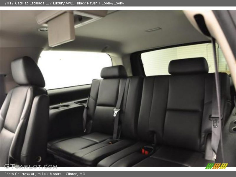 Black Raven / Ebony/Ebony 2012 Cadillac Escalade ESV Luxury AWD