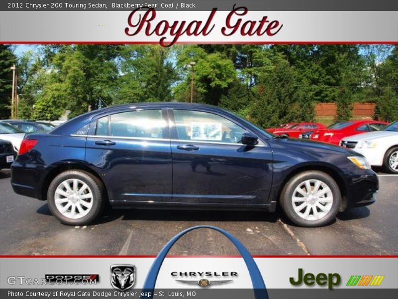 Blackberry Pearl Coat / Black 2012 Chrysler 200 Touring Sedan