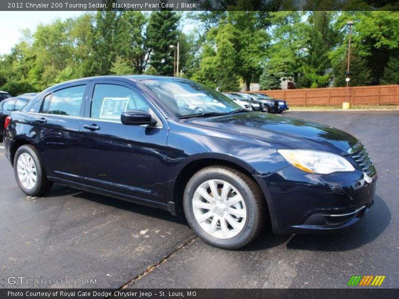 Blackberry Pearl Coat / Black 2012 Chrysler 200 Touring Sedan