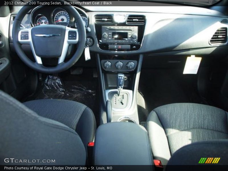 Blackberry Pearl Coat / Black 2012 Chrysler 200 Touring Sedan