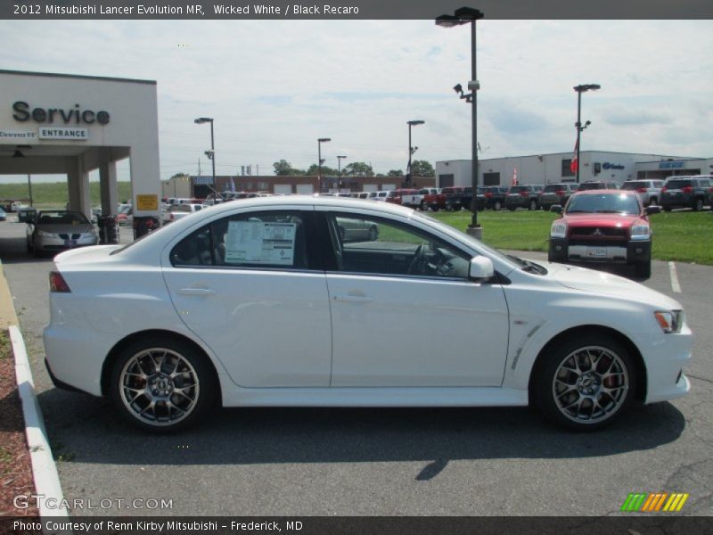 2012 Lancer Evolution MR Wicked White