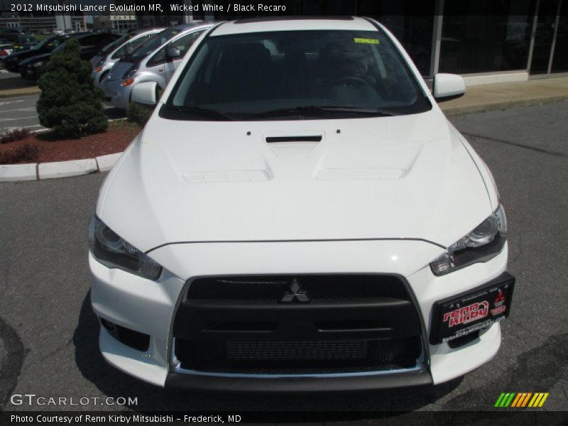 Wicked White / Black Recaro 2012 Mitsubishi Lancer Evolution MR