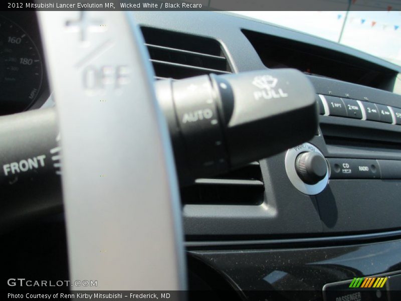 Wicked White / Black Recaro 2012 Mitsubishi Lancer Evolution MR