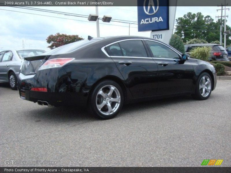 Crystal Black Pearl / Umber/Ebony 2009 Acura TL 3.7 SH-AWD