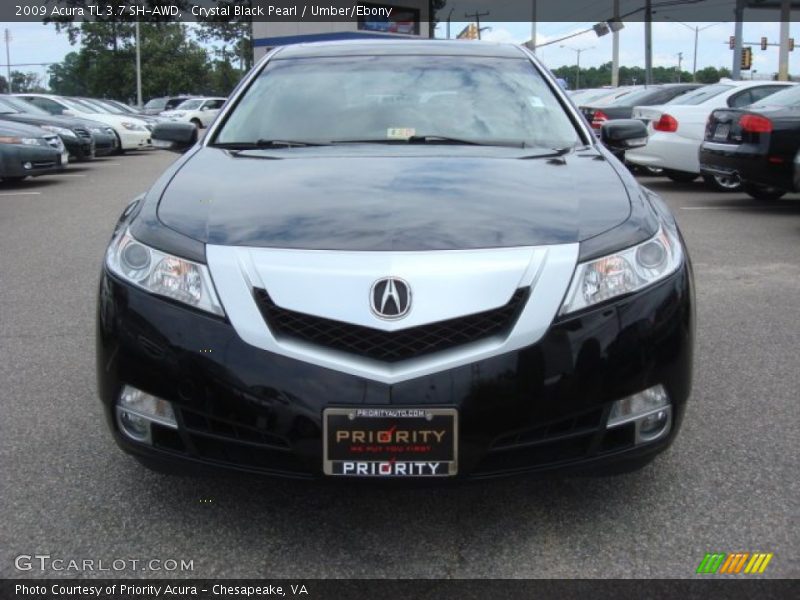 Crystal Black Pearl / Umber/Ebony 2009 Acura TL 3.7 SH-AWD