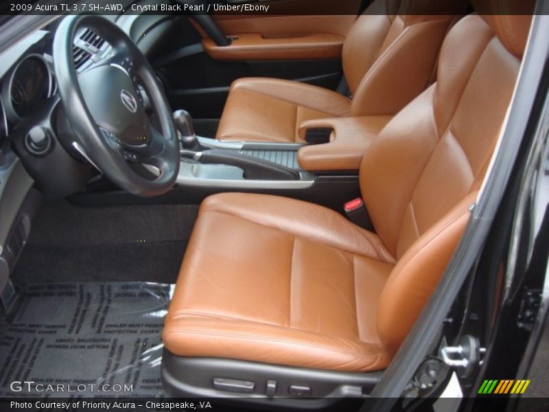 Front Seat of 2009 TL 3.7 SH-AWD