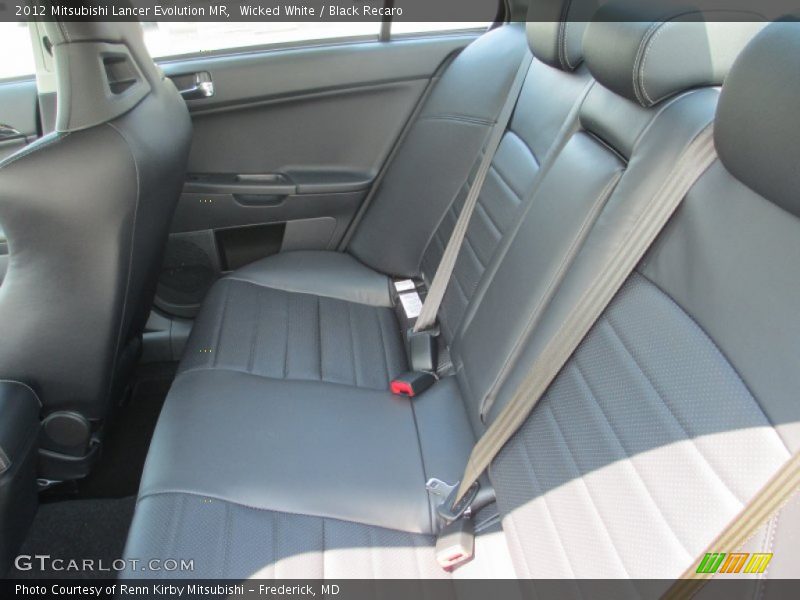 Rear Seat of 2012 Lancer Evolution MR