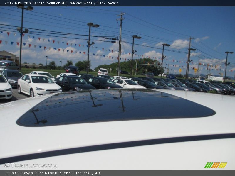 Wicked White / Black Recaro 2012 Mitsubishi Lancer Evolution MR