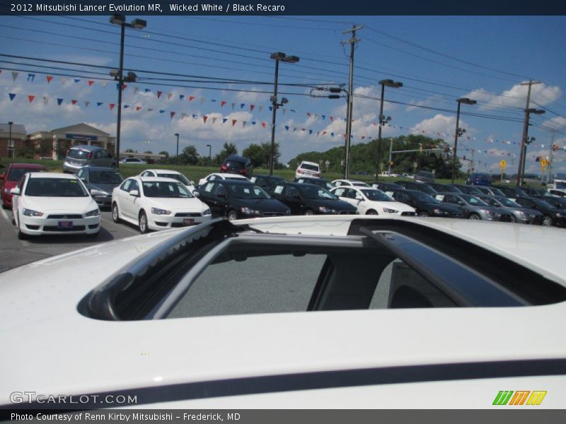 Wicked White / Black Recaro 2012 Mitsubishi Lancer Evolution MR