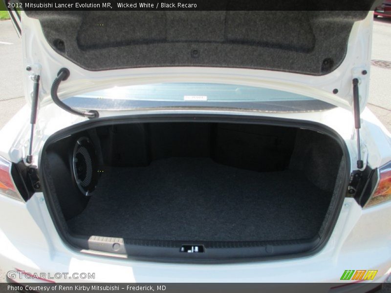 Wicked White / Black Recaro 2012 Mitsubishi Lancer Evolution MR