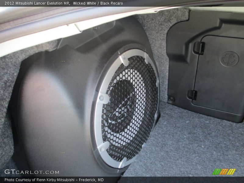 Wicked White / Black Recaro 2012 Mitsubishi Lancer Evolution MR