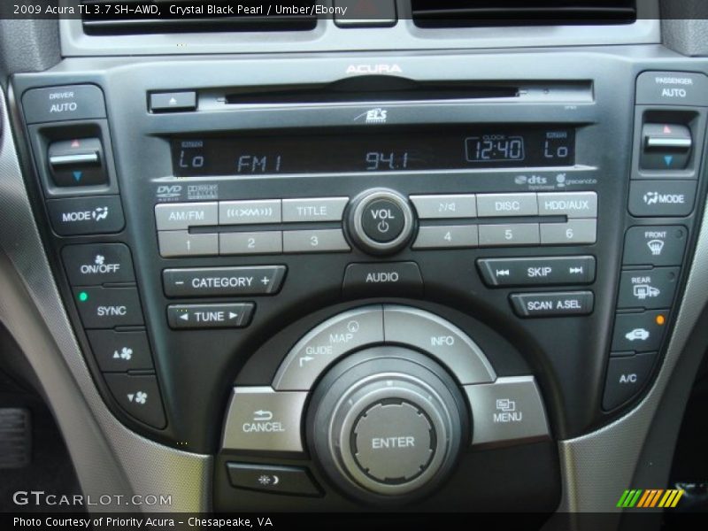 Controls of 2009 TL 3.7 SH-AWD