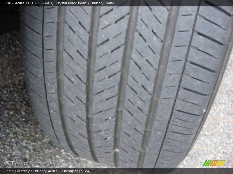 Crystal Black Pearl / Umber/Ebony 2009 Acura TL 3.7 SH-AWD