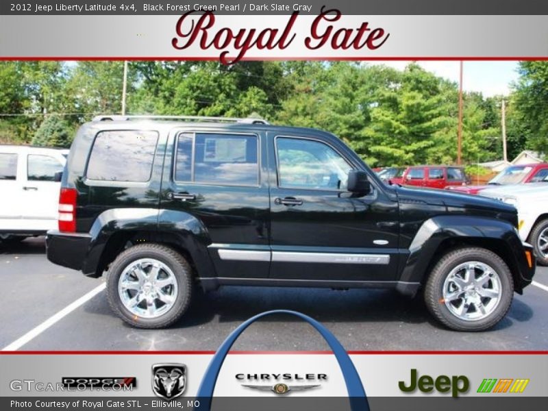 Black Forest Green Pearl / Dark Slate Gray 2012 Jeep Liberty Latitude 4x4