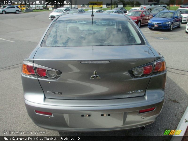Mercury Gray / Black 2012 Mitsubishi Lancer ES