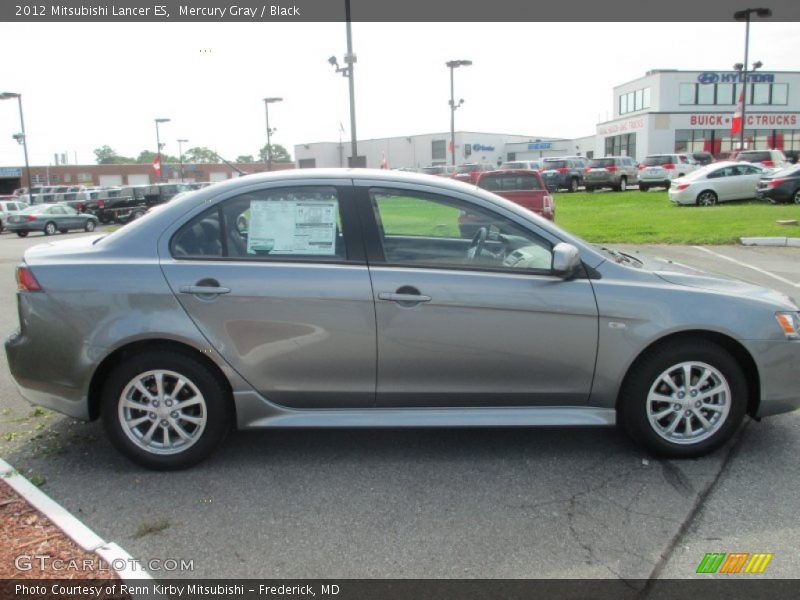 Mercury Gray / Black 2012 Mitsubishi Lancer ES