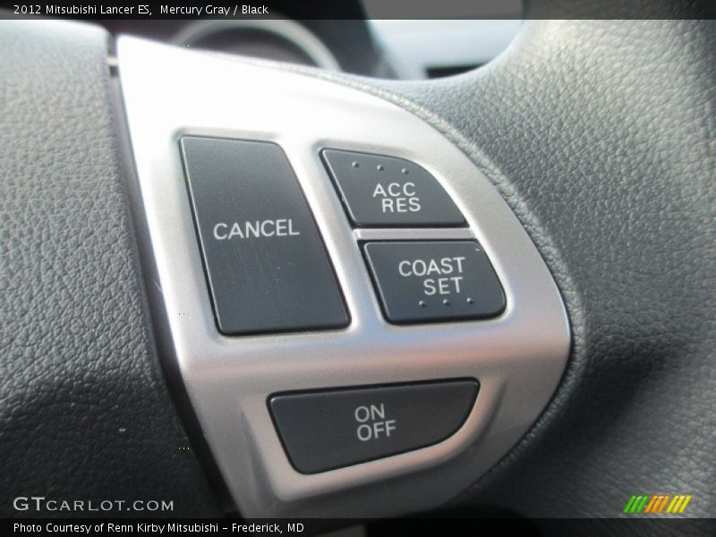 Mercury Gray / Black 2012 Mitsubishi Lancer ES