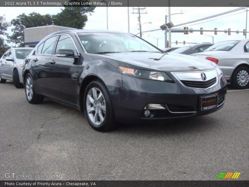 Graphite Luster Metallic / Ebony 2012 Acura TL 3.5 Technology