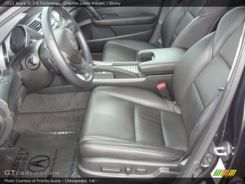 Graphite Luster Metallic / Ebony 2012 Acura TL 3.5 Technology